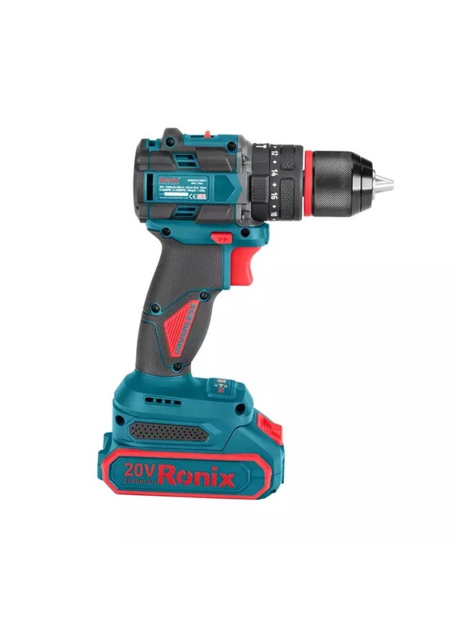RONIX Cordless Impact Drill  (Brushless)  20V,  13m-60N.m #8670 - Image 2